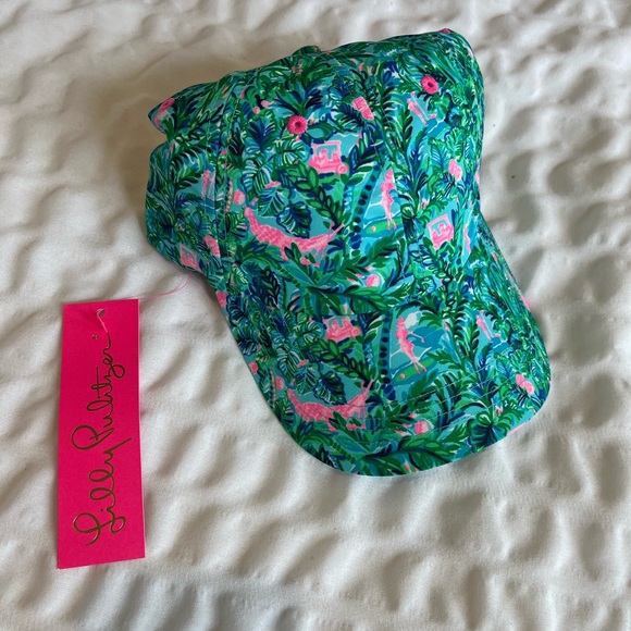 Lilly Pulitzer Accessories - NWT - Lilly Pulitzer Hat - Green and Pink